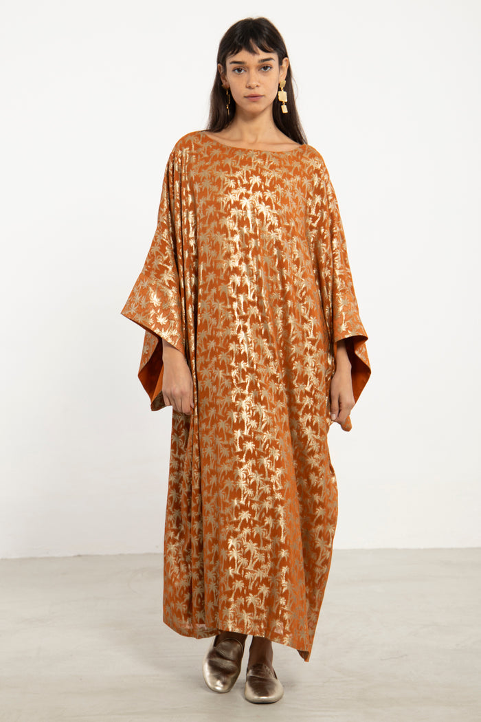 Yaman Palm Tree Print Dress