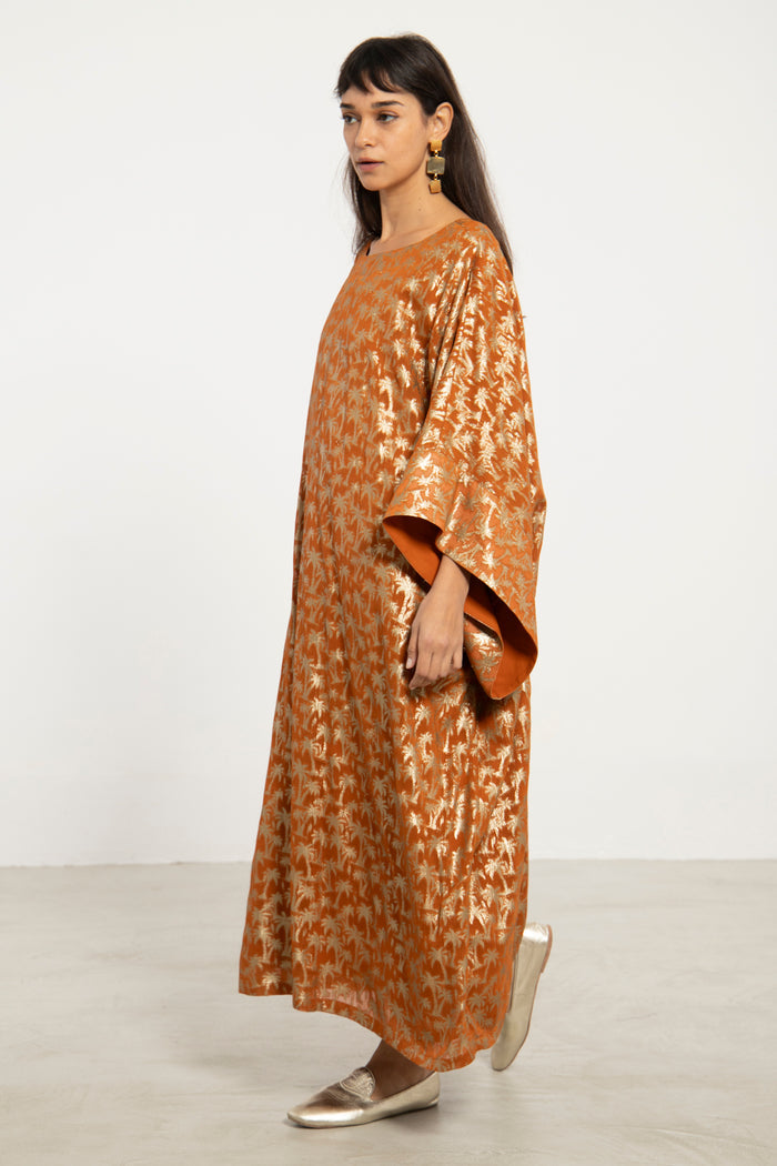 Yaman Palm Tree Print Dress