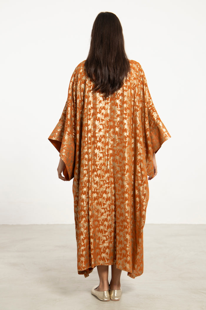 Yaman Palm Tree Print Dress
