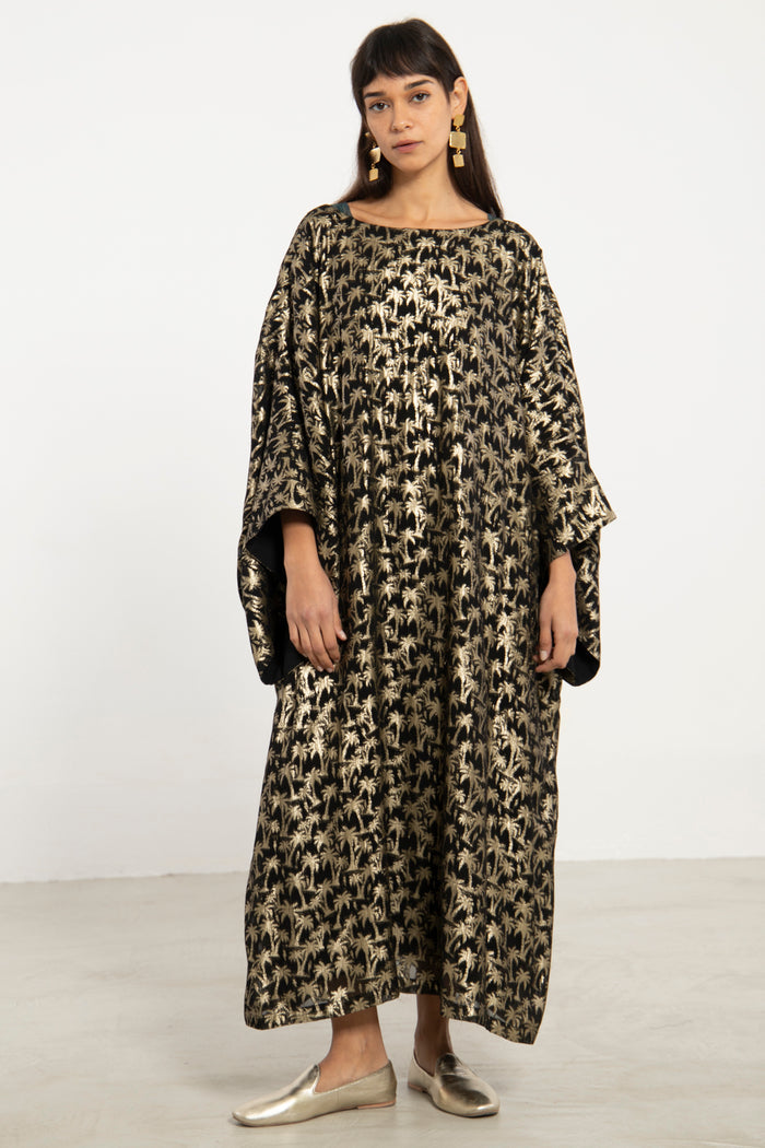 Yaman Palm Tree Print Dress