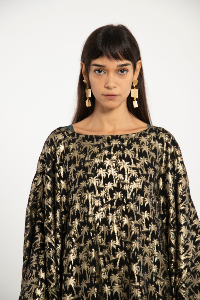 Yaman Palm Tree Print Dress