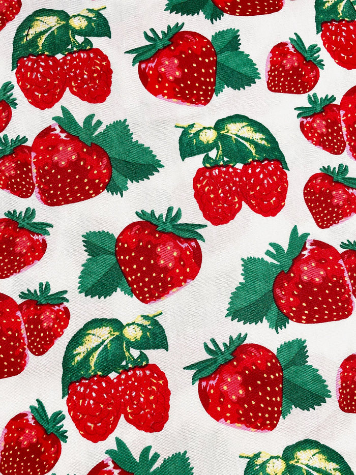 You're A Doll Cotton Dress in Red Berries